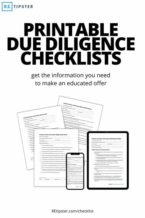 printable due diligence checklists