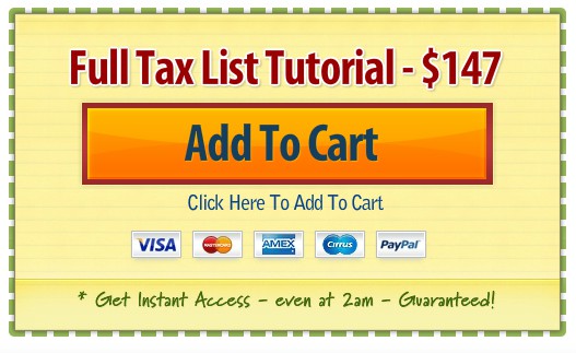 full tax list tutorial coupon