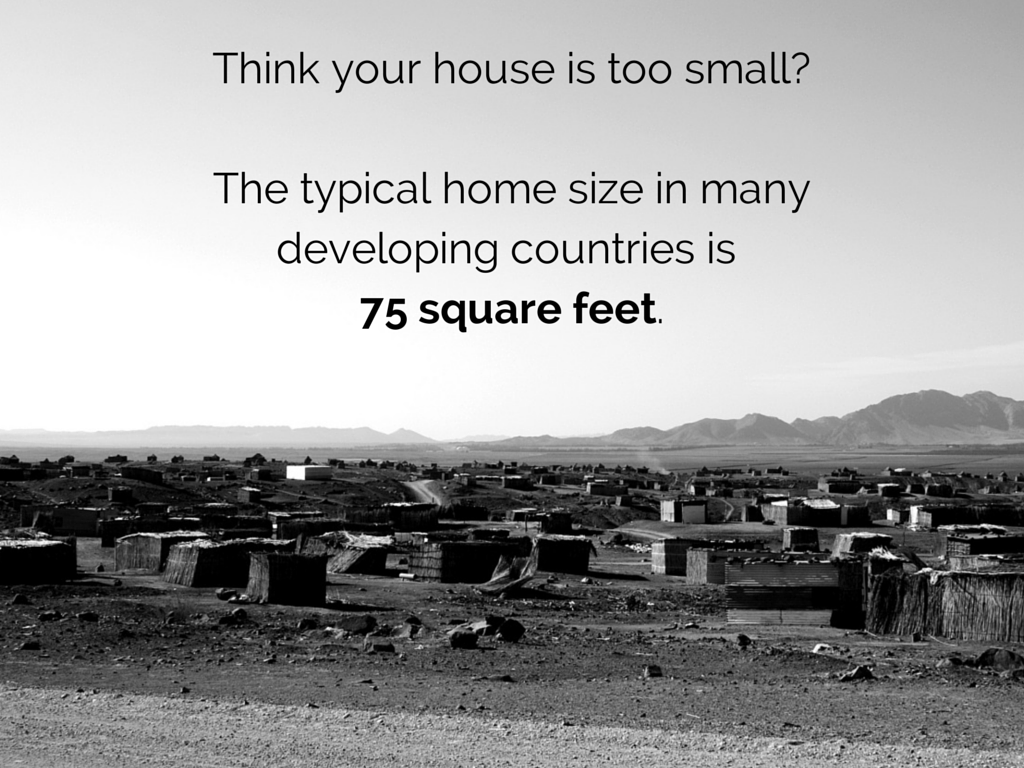 home size in developing countries