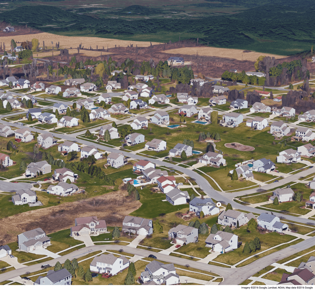 Google Earth neighborhood