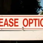 lease option sign