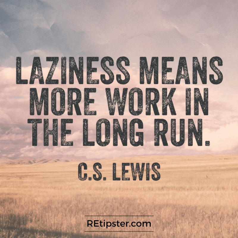 C.S. Lewis laziness