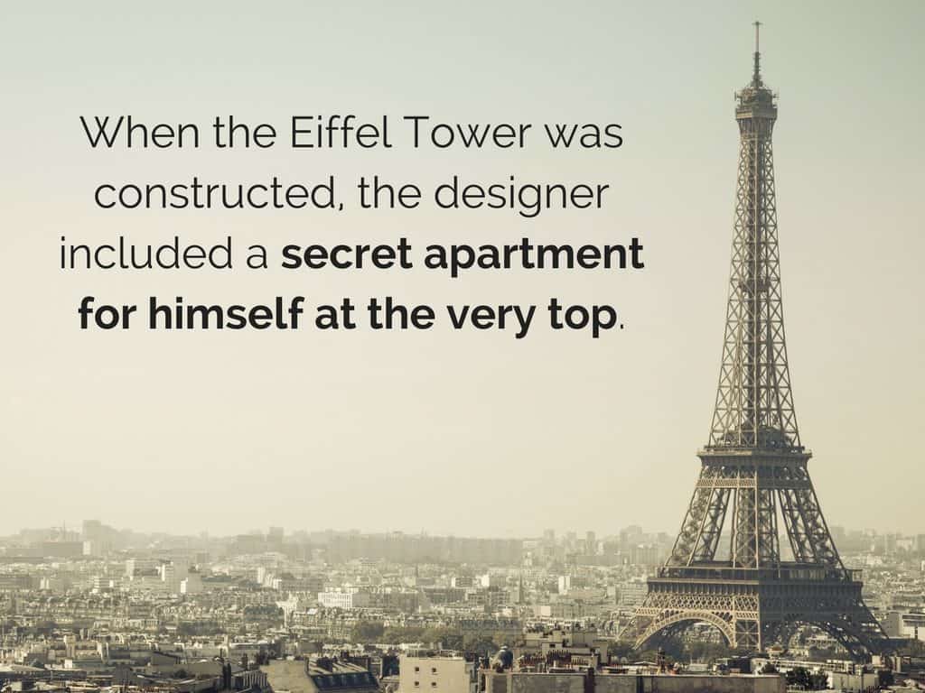 Eiffel Tower secret apartment