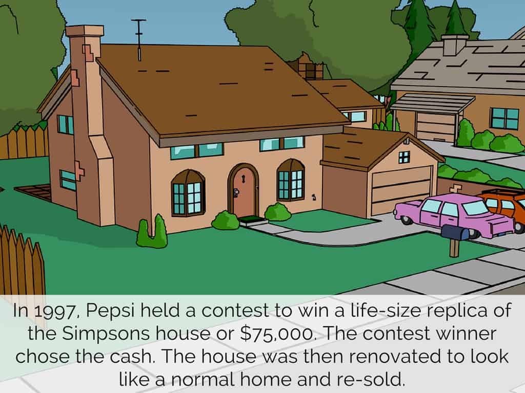 Pepsi Simpsons house replica