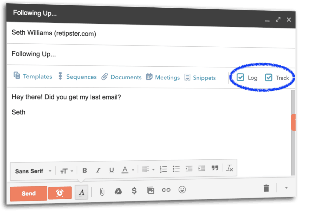 hubspot logging and tracking emails