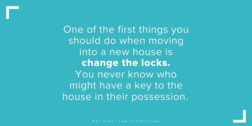 change the locks