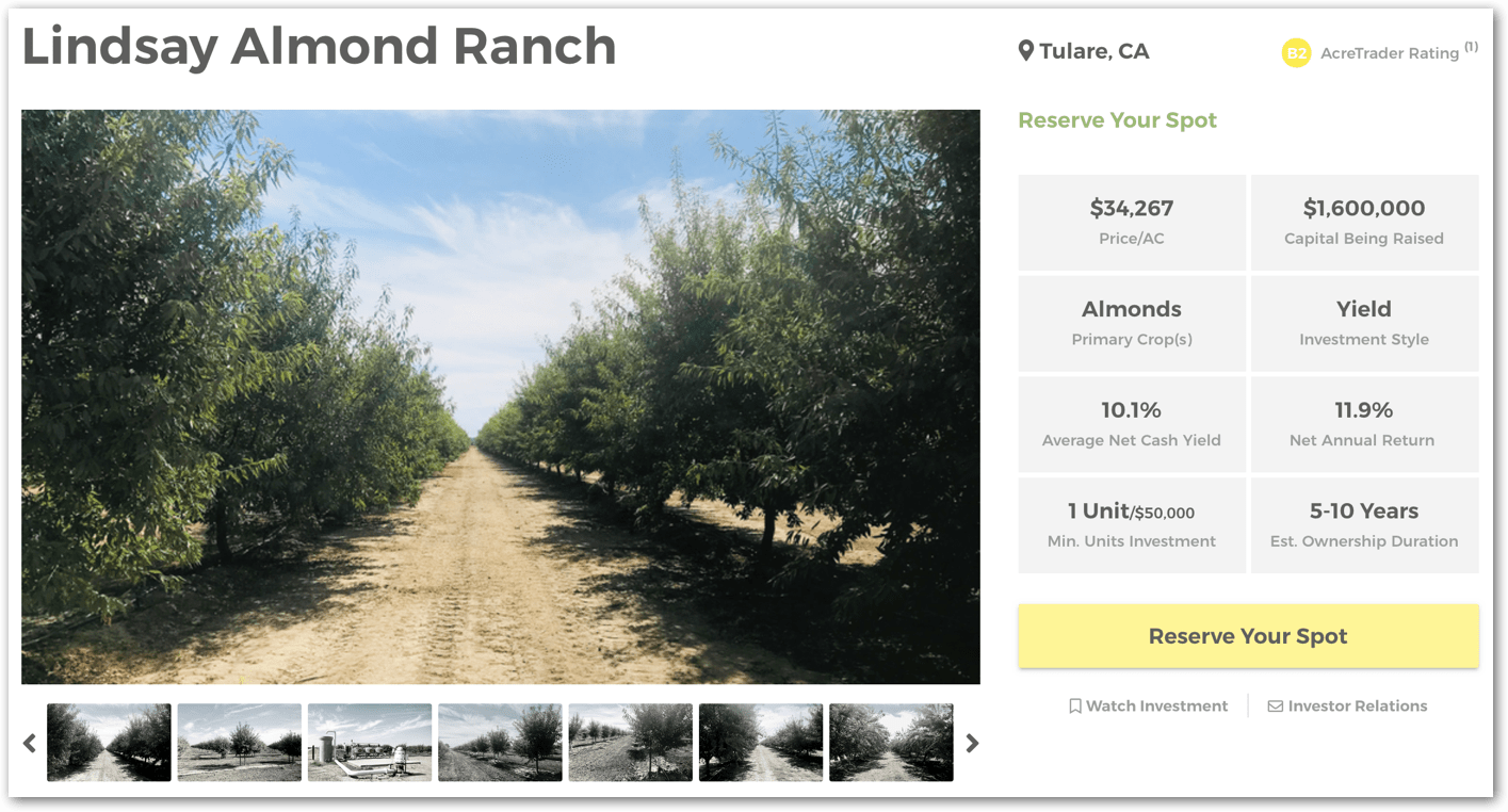 lindsay almond ranch