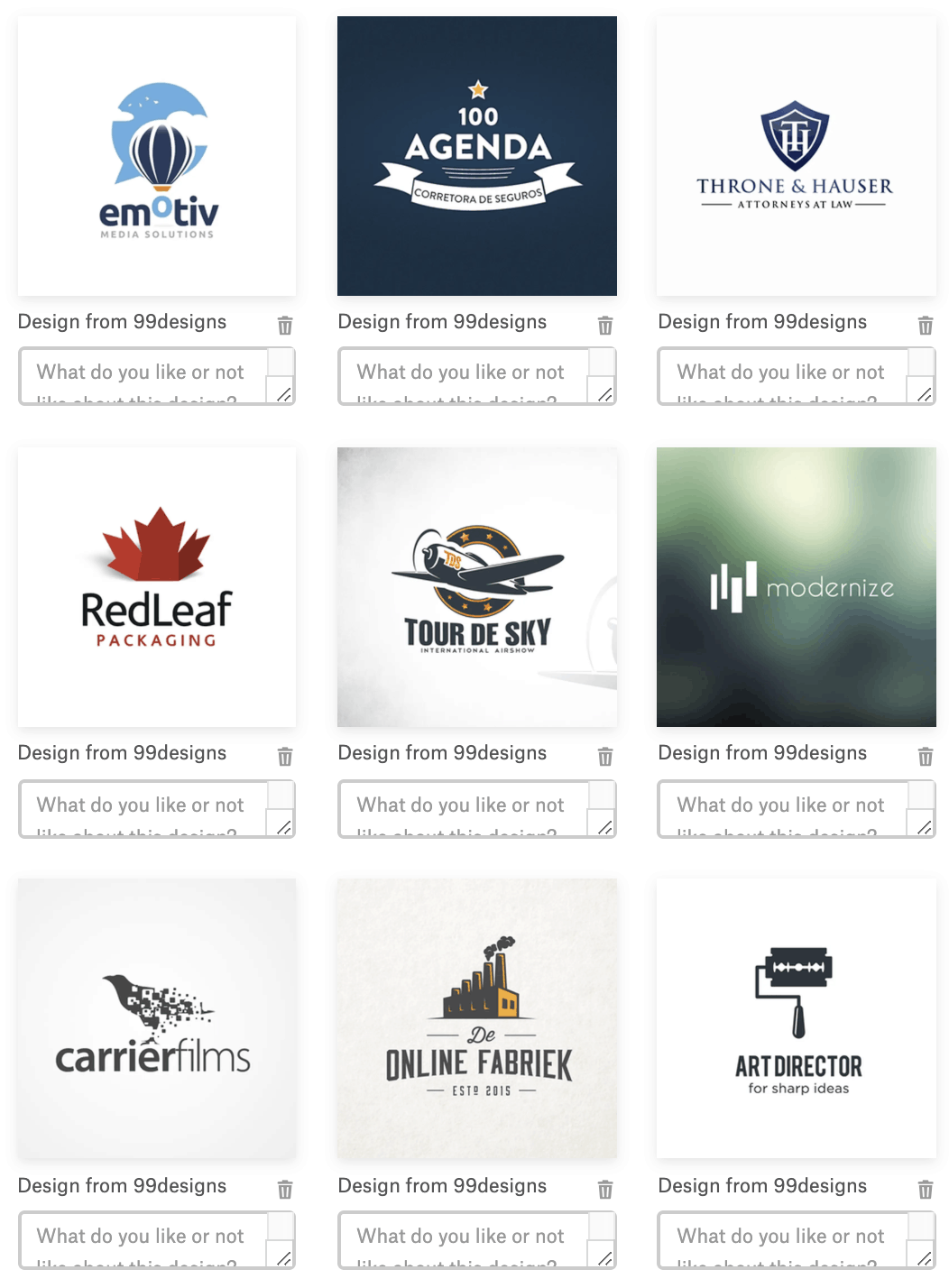 99designs-sample-logos