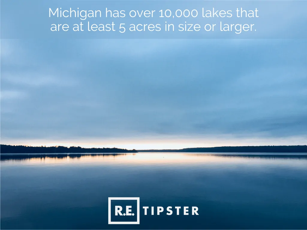 Michigan 10,000 lakes 5 acres or larger