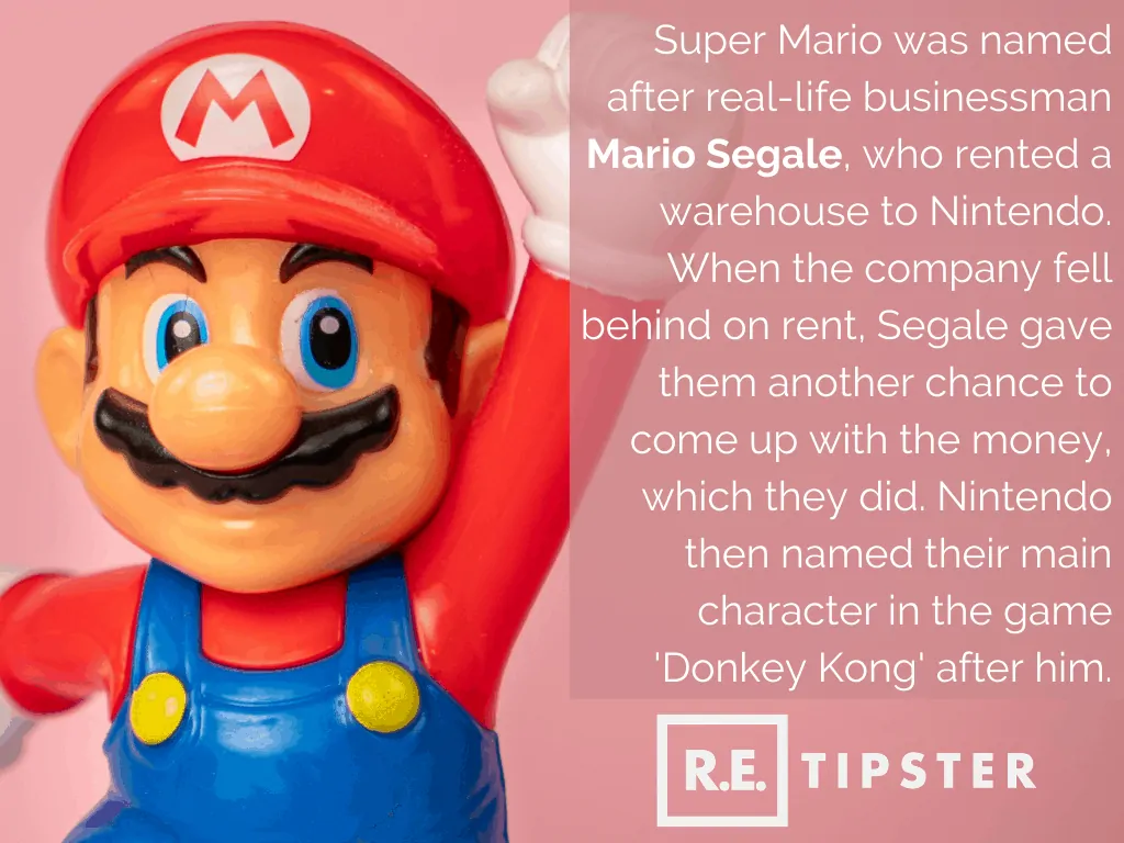 Super Mario was named after Mario Segale