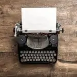 copywriting vintage typewriter