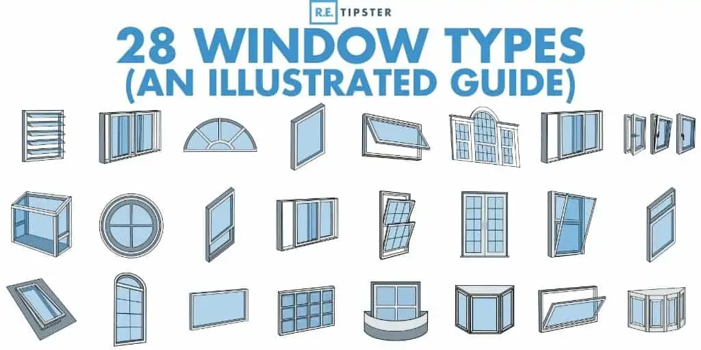 28 window types infographic