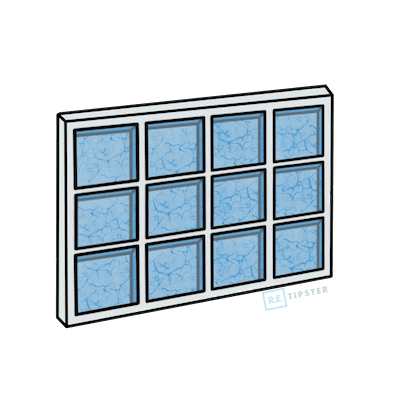 glass block window