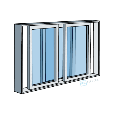 Three-Panel Slider Window