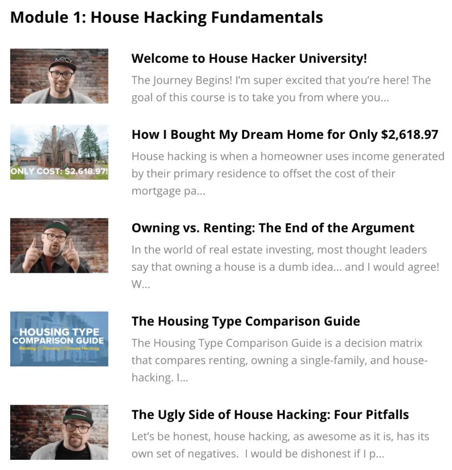House Hacker University Module 1
