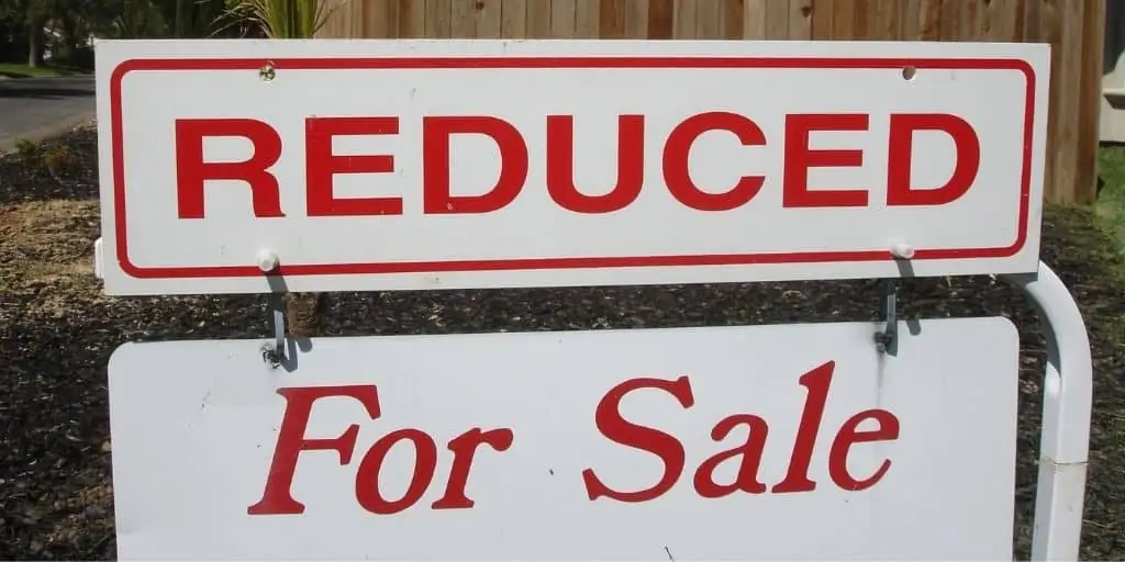 depreciation for sale sign
