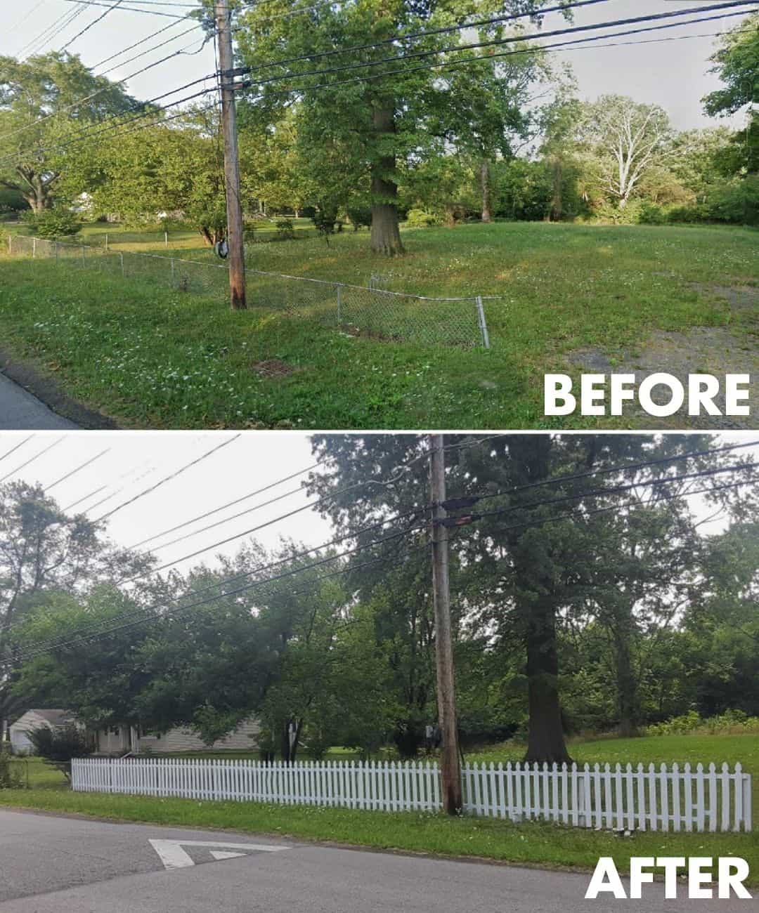 fence before after