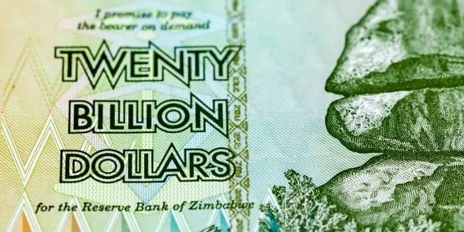 Zimbabwe dollar hyperinflation
