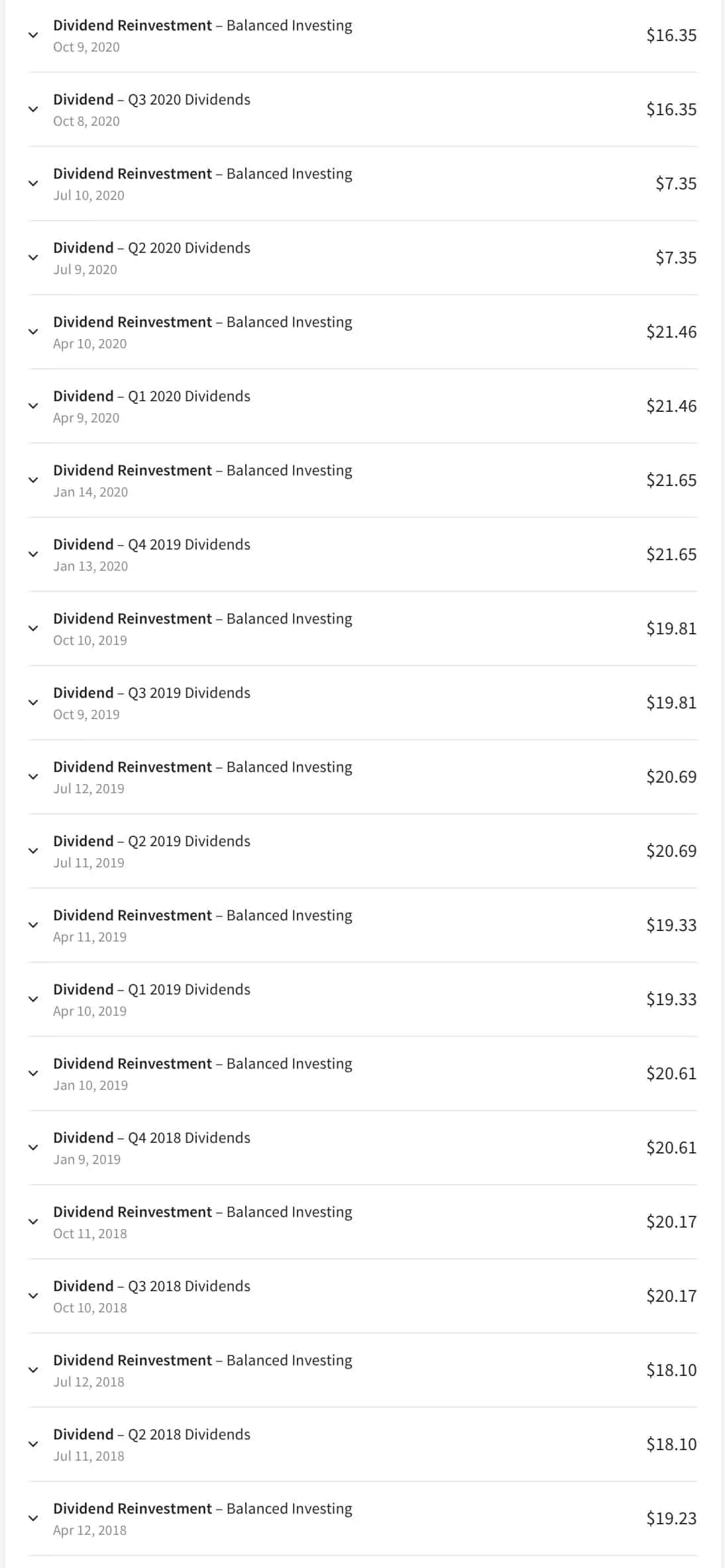 Fundrise Transactions Screenshot 3
