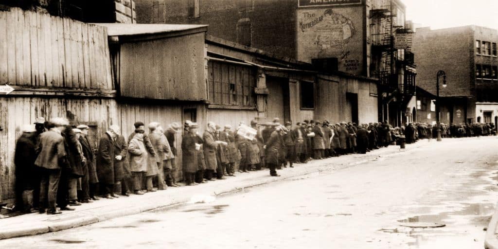 Great Depression breadline