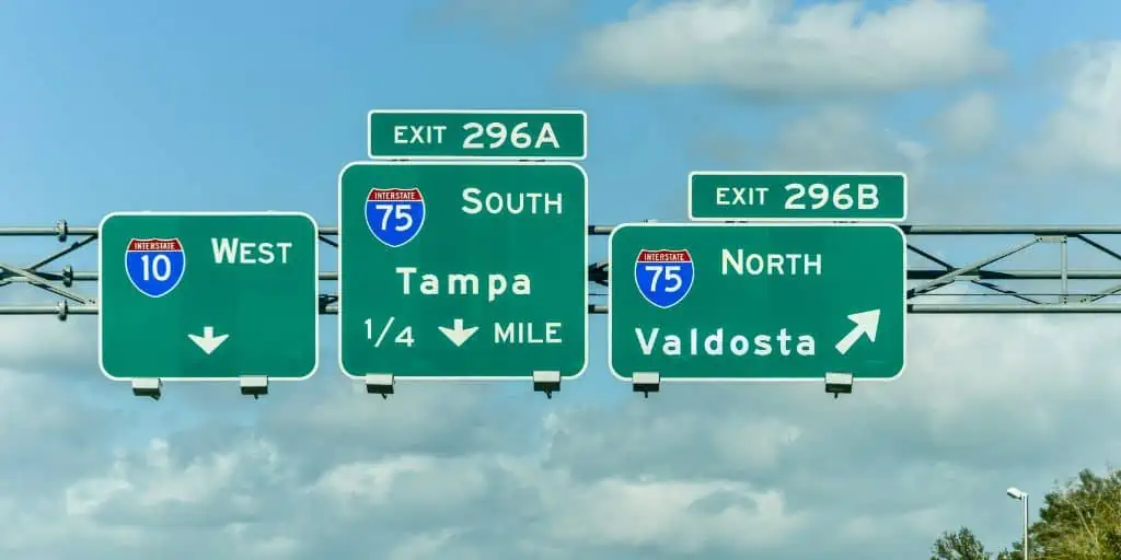 freeway signs