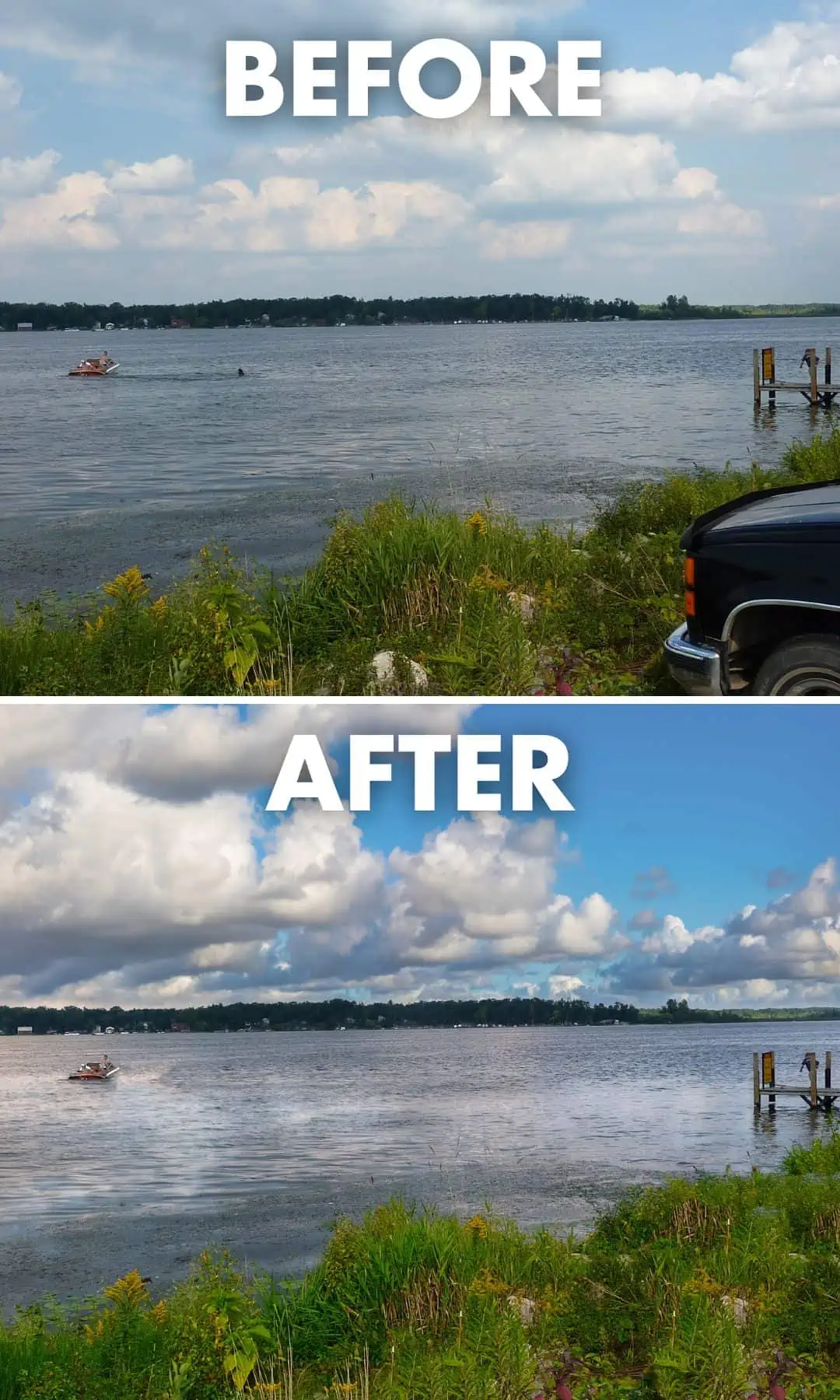 Lake Before After